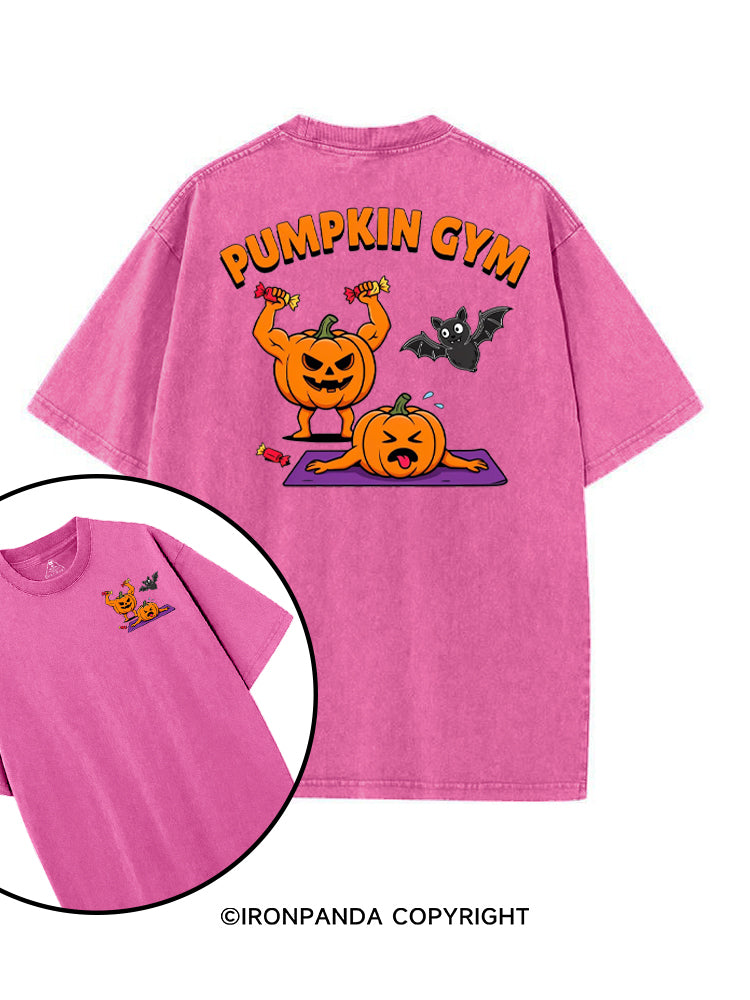 HALLOWEEN PUMPKIN GYM printed Gym Shirt