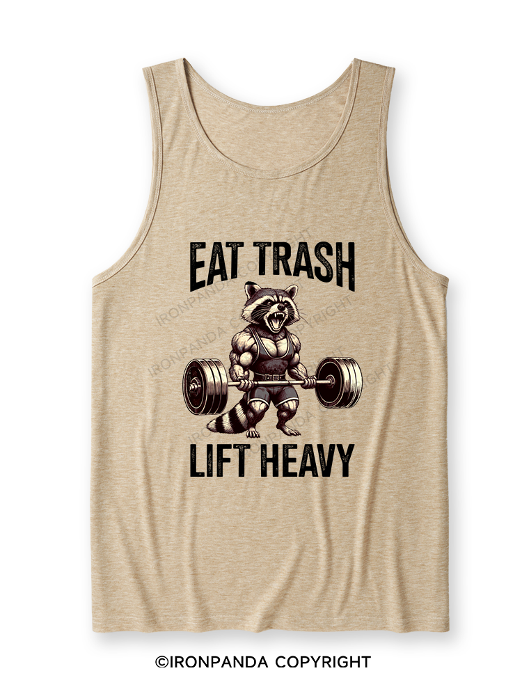 eat trash lift heavy Ultra Soft Heather Tank