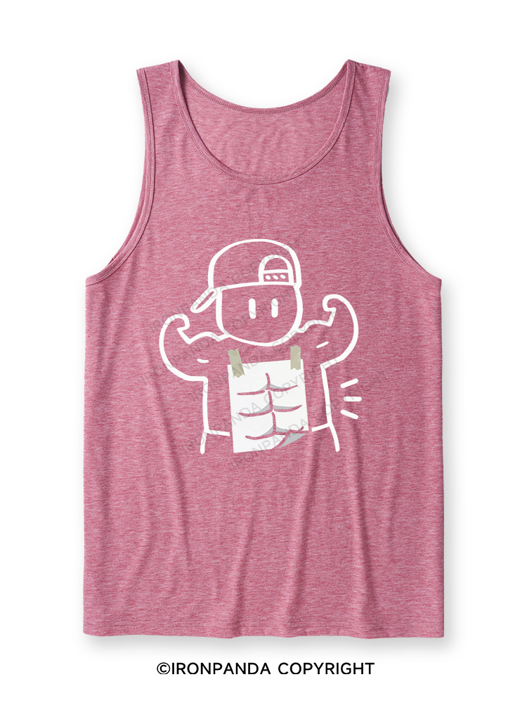 Look at my abs! Ultra Soft Heather Tank