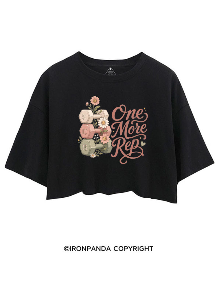 ONE MORE REP WORKOUT CROP TOPS