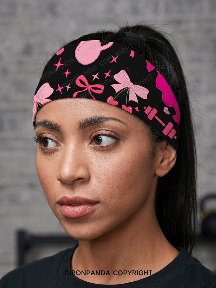 PINK POWER SWEETHEART Gym Headband