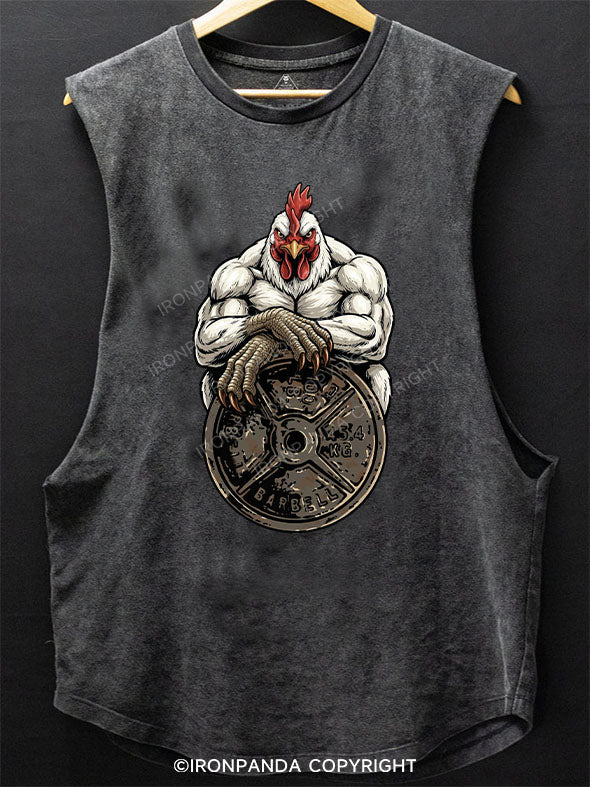 Rooster Scoop Bottom Cotton Tank