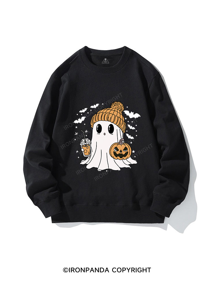 GHOST WITH ICED COFFEE CREWNECK Sweatshirt