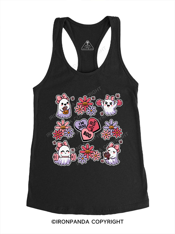 boo Gym Racerback Tank