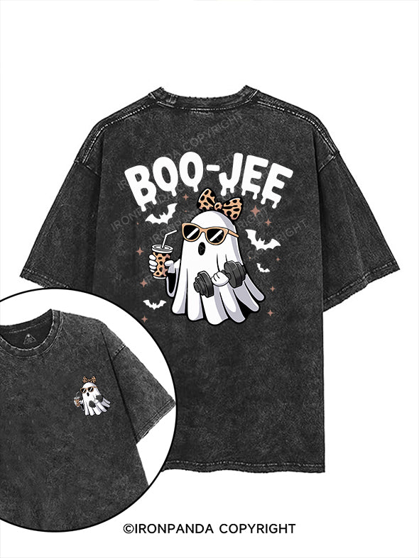 boo-jee printed Gym Shirt