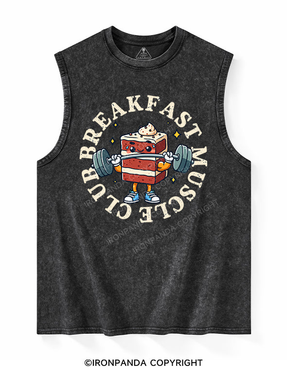 breakfast muscle club Washed Tank