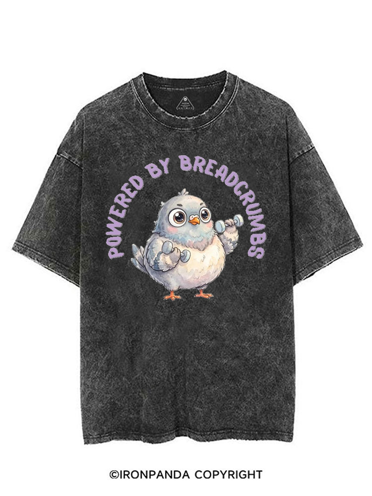 POWERED BY BREADCRUMBS VINTAGE GYM SHIRT
