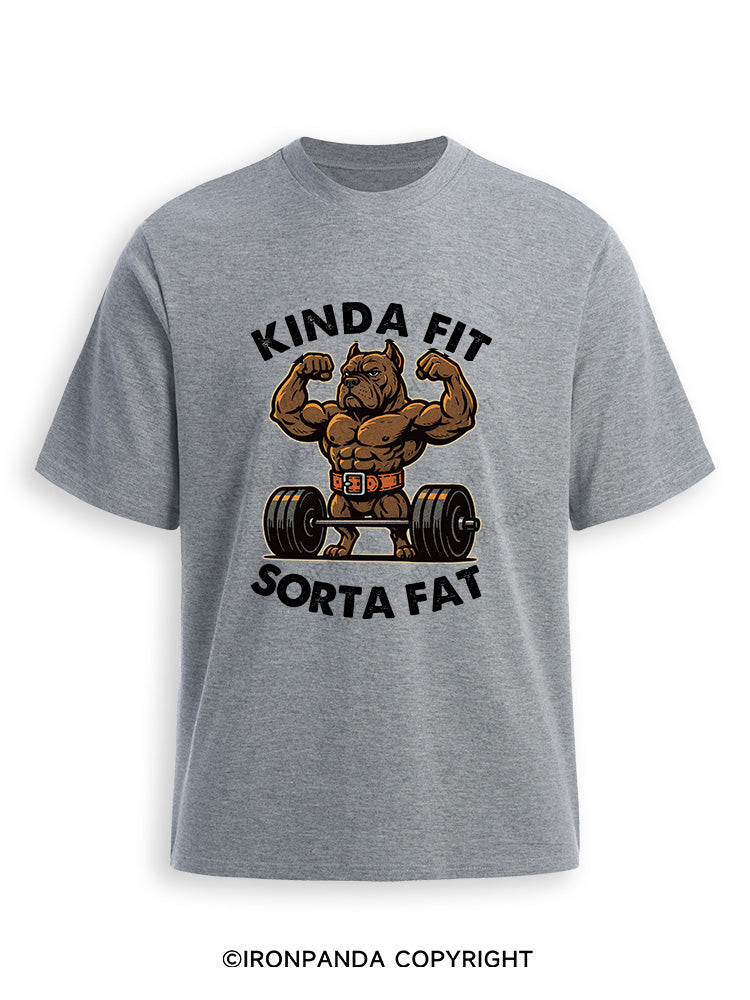 KINDA FIT SORTA FAT DOG Ultra Soft Heather T-Shirt