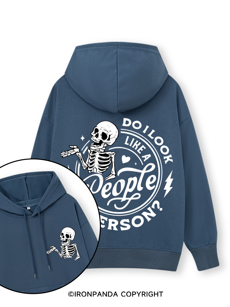 DO I LOOK LIKE A PERSON? Double-Sided Printed Classic Gym Hoodie