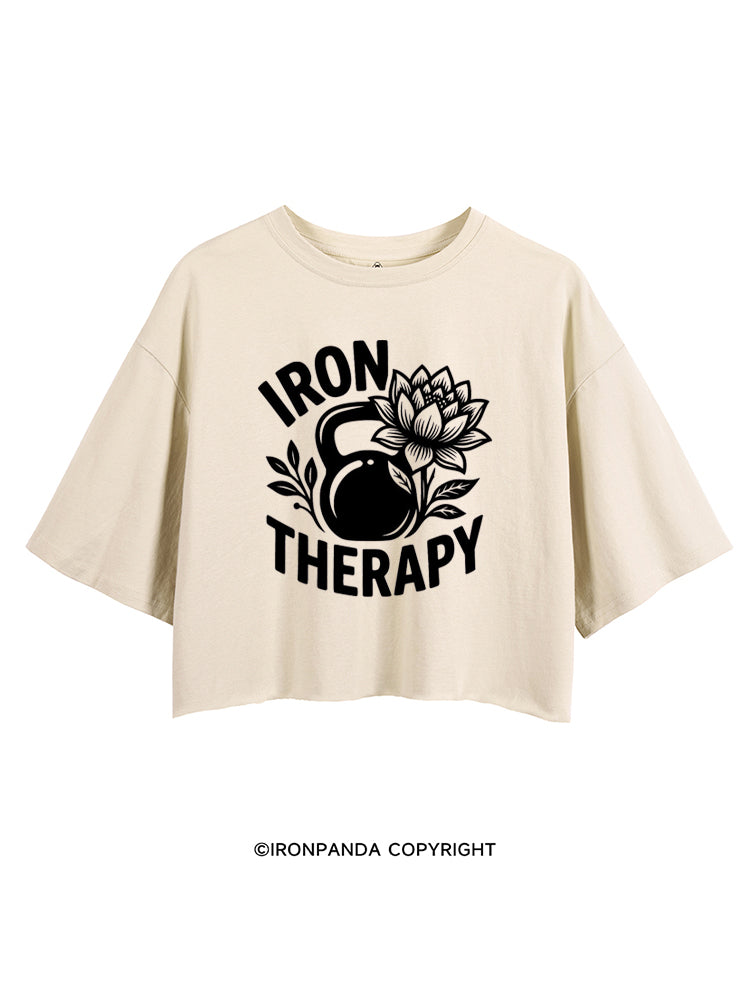 IRON THERAPY FITNESS WORKOUT CROP TOPS