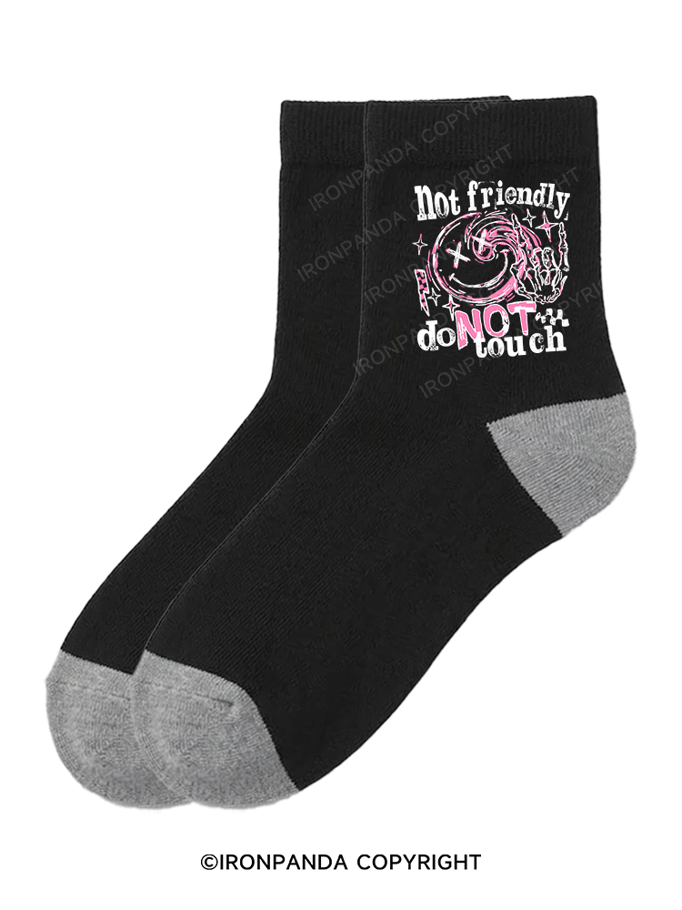 Not friendly, do not touch Crew Socks