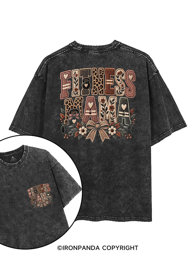 FITNESS MAMA STRONG GYM CLUB printed Gym Shirt