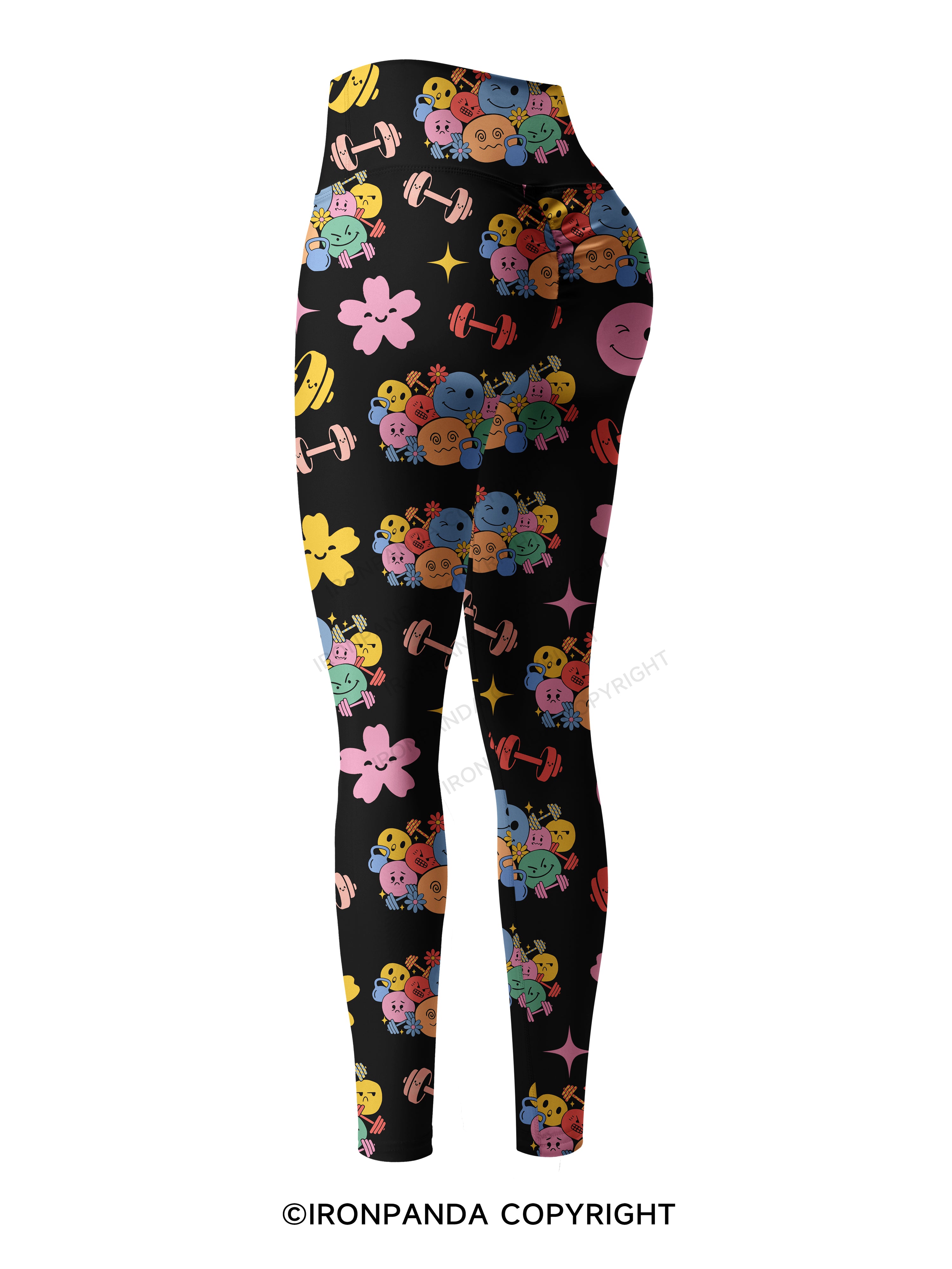 Groovy Mood Gym Printed Yoga Pants