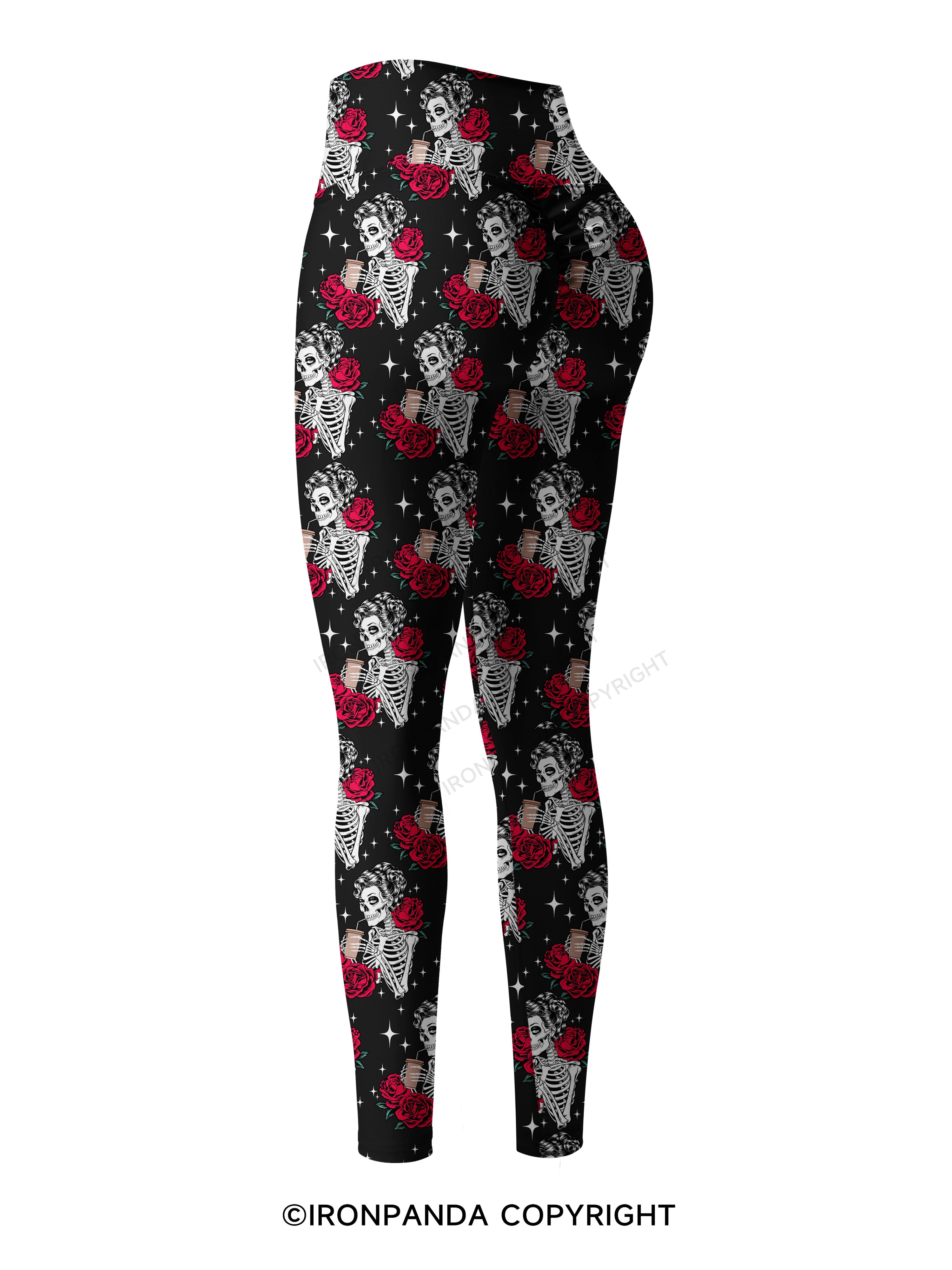 GO AWAY I'M INTROVERTING Printed Yoga Pants
