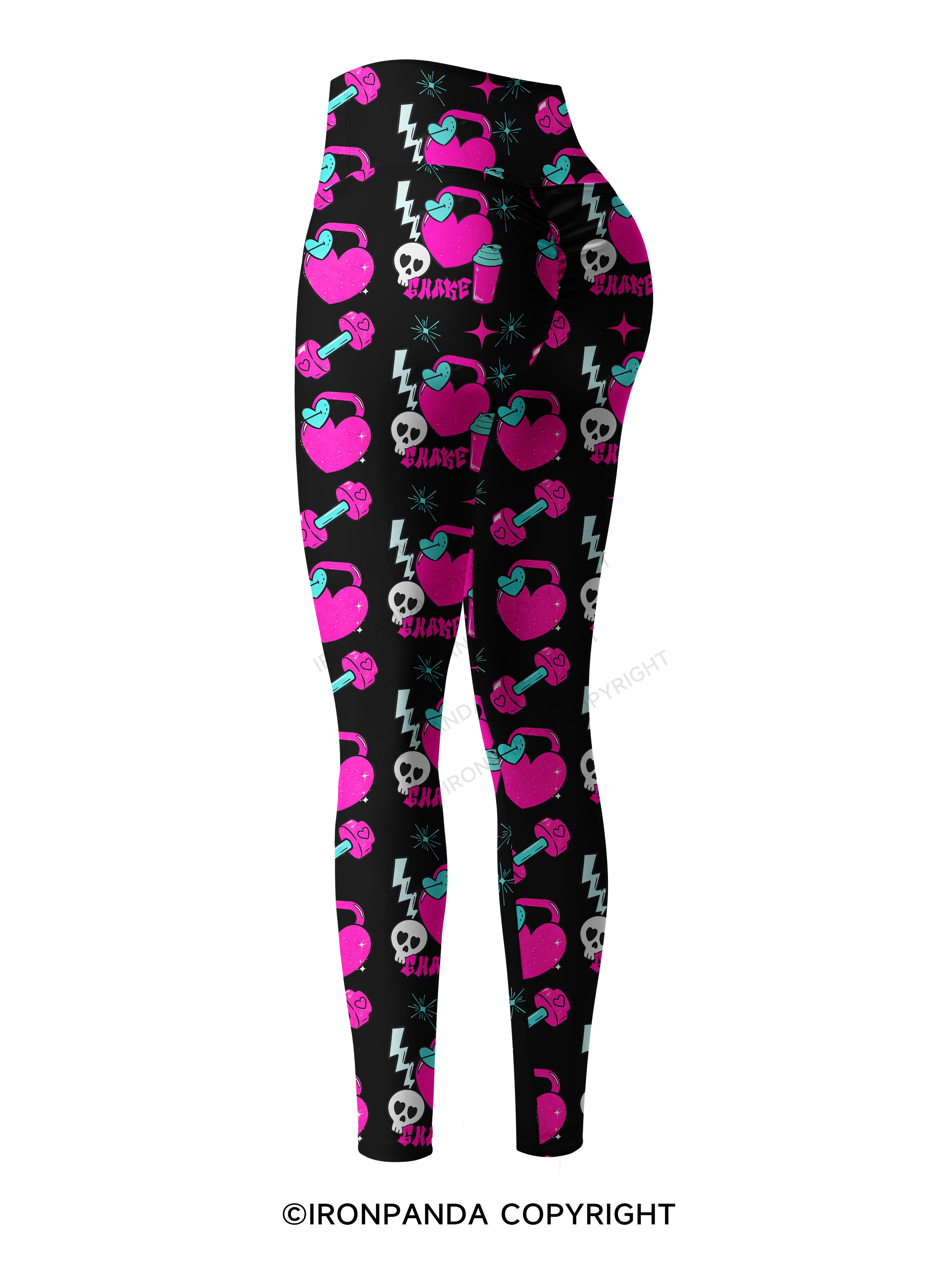 Shake Till You Gain Printed Yoga Pants