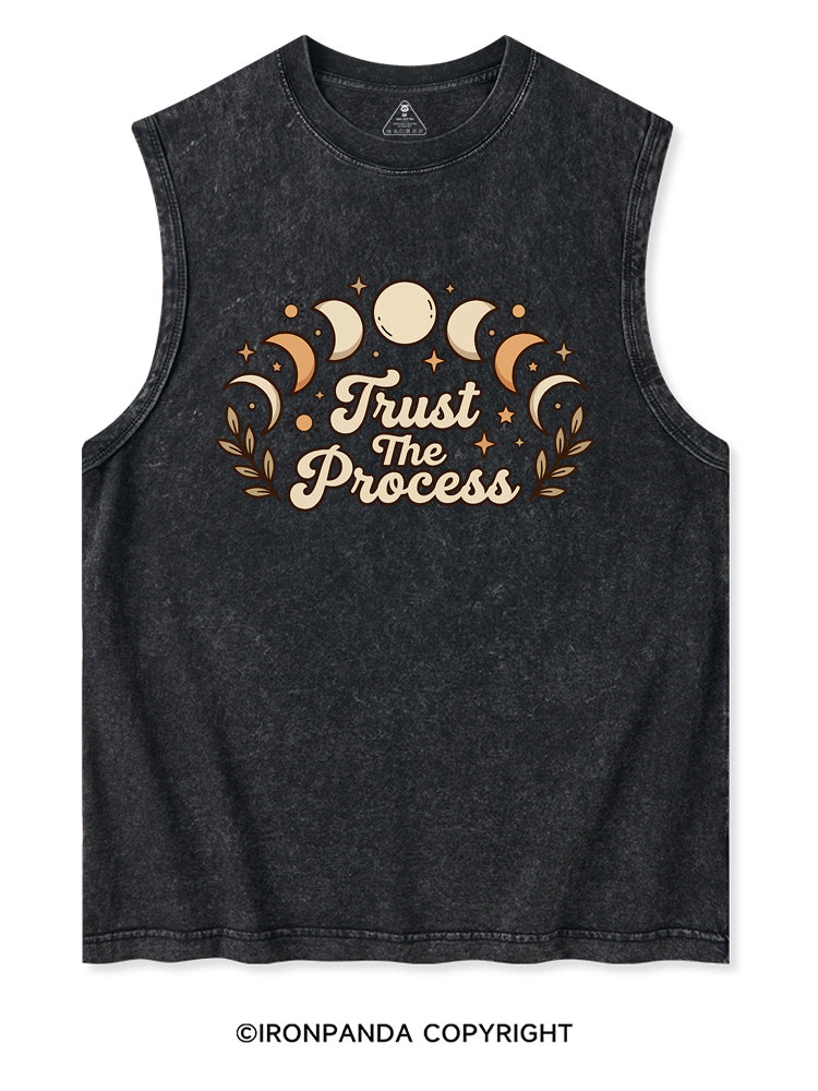 TRUST THE PROCESS MOON Washed Tank