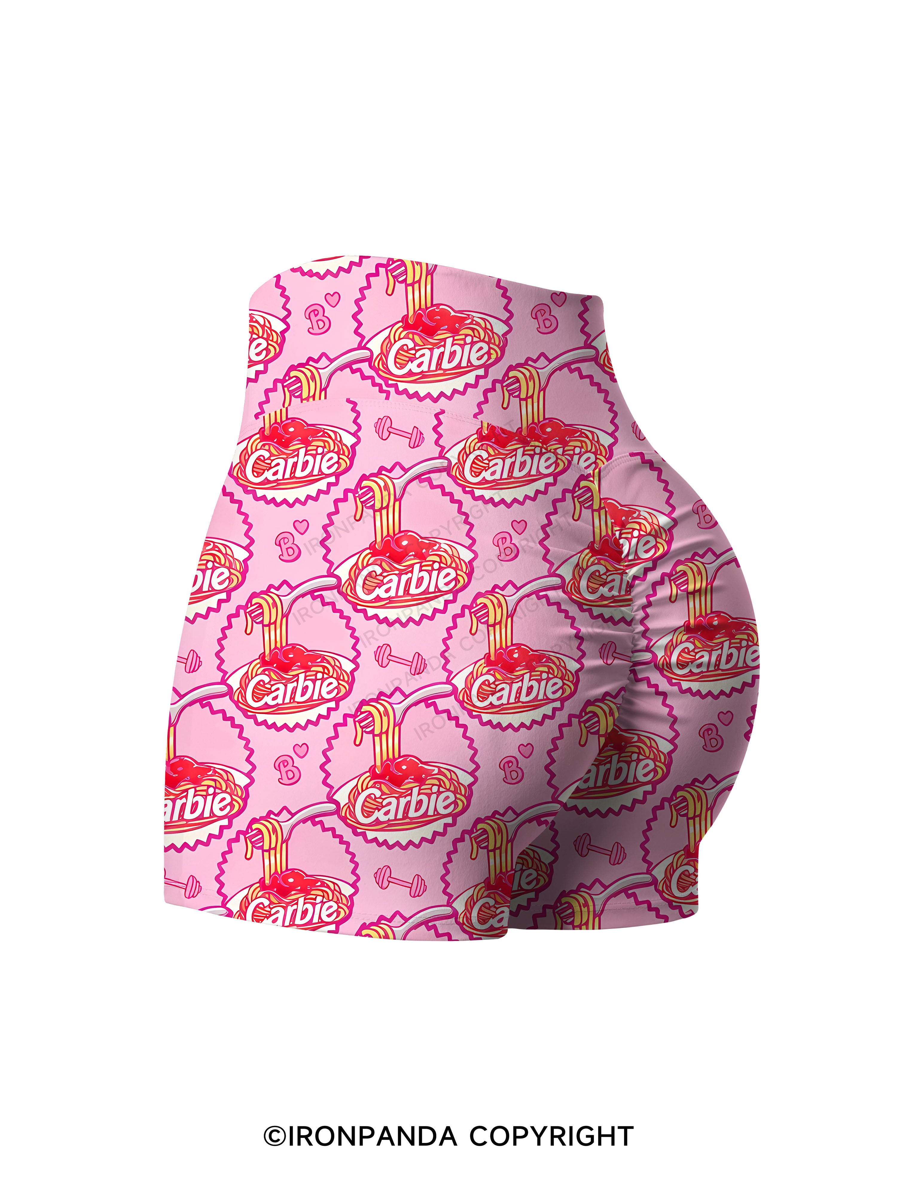 Carbie Printed Yoga Shorts