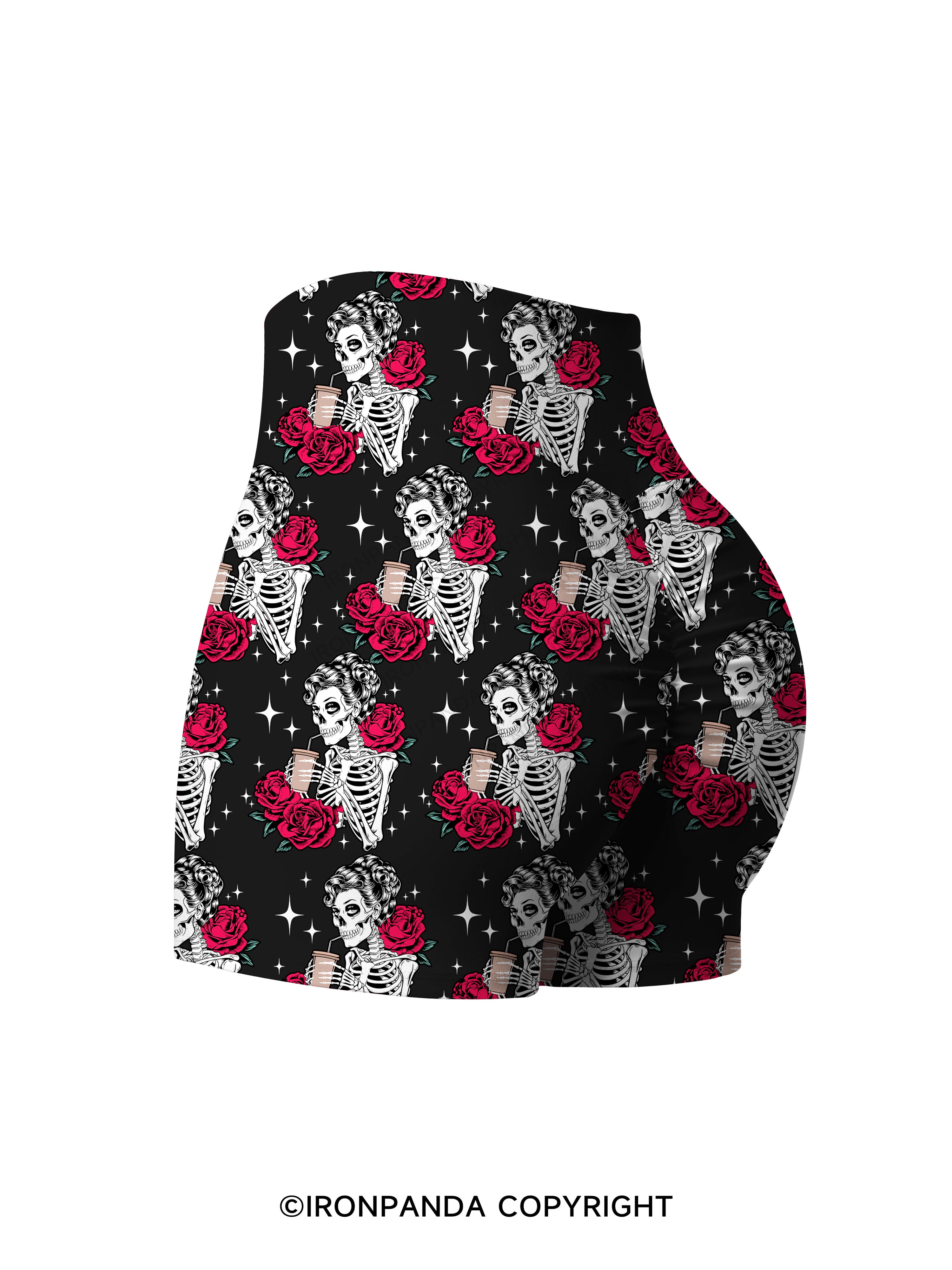 GO AWAY I'M INTROVERTING Printed Yoga Shorts