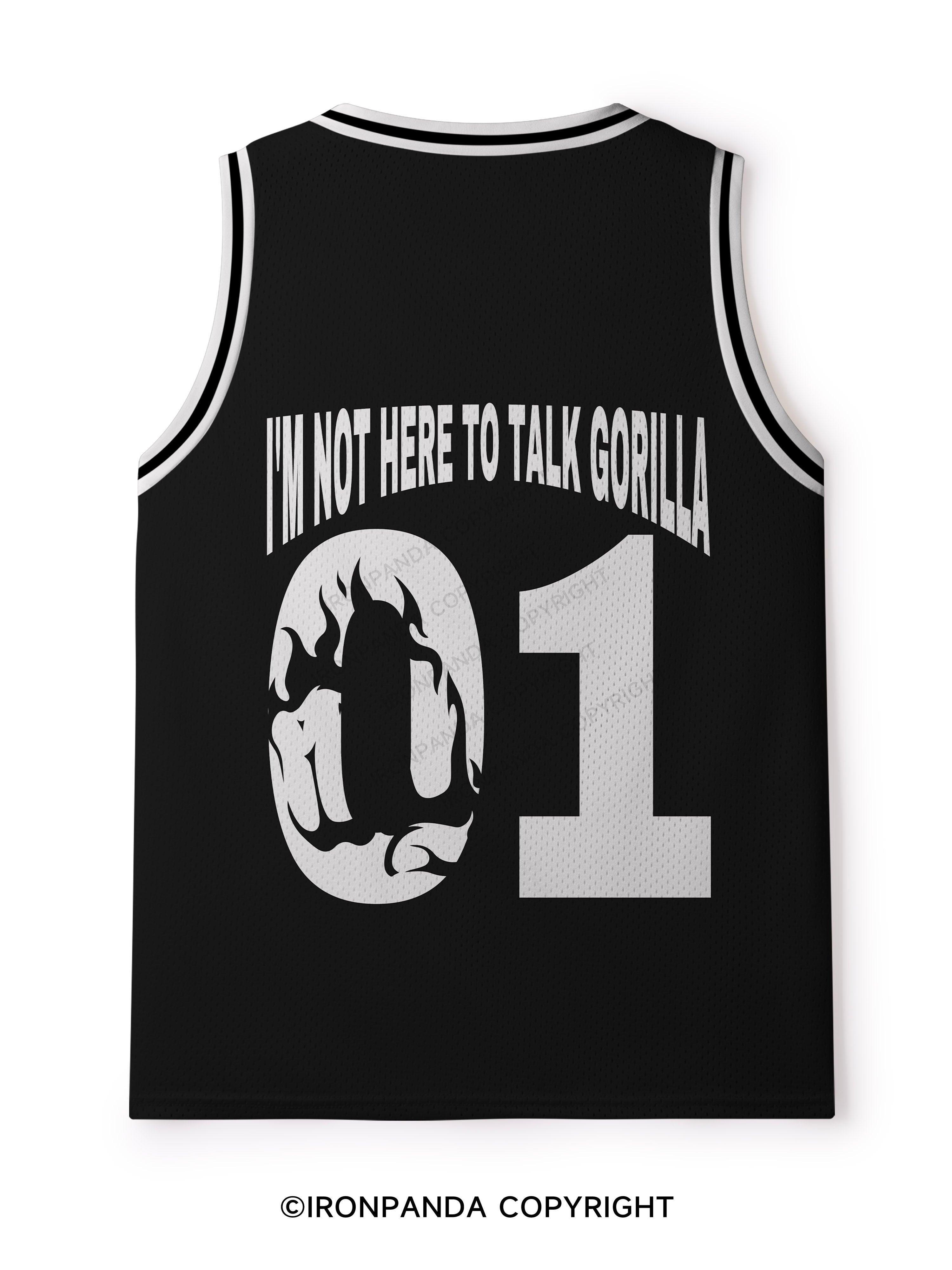 I'M NOT HERE TO TALK GORILLA Mesh Tank Top