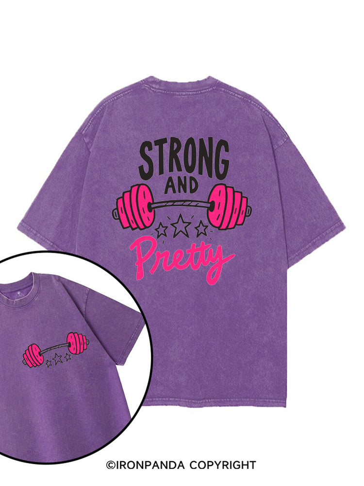 Strong and Pretty printed Gym Shirt