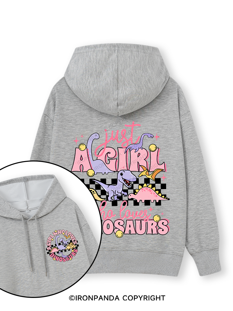 Just A Girl Who Loves Dinosaurs Double-Sided Printed Classic Gym Hoodie
