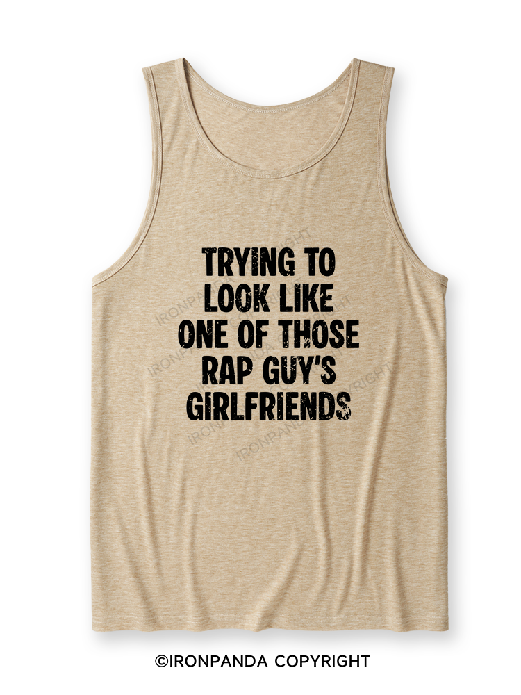 trying to look like one of those rap guy's girlfriends Ultra Soft Heather Tank