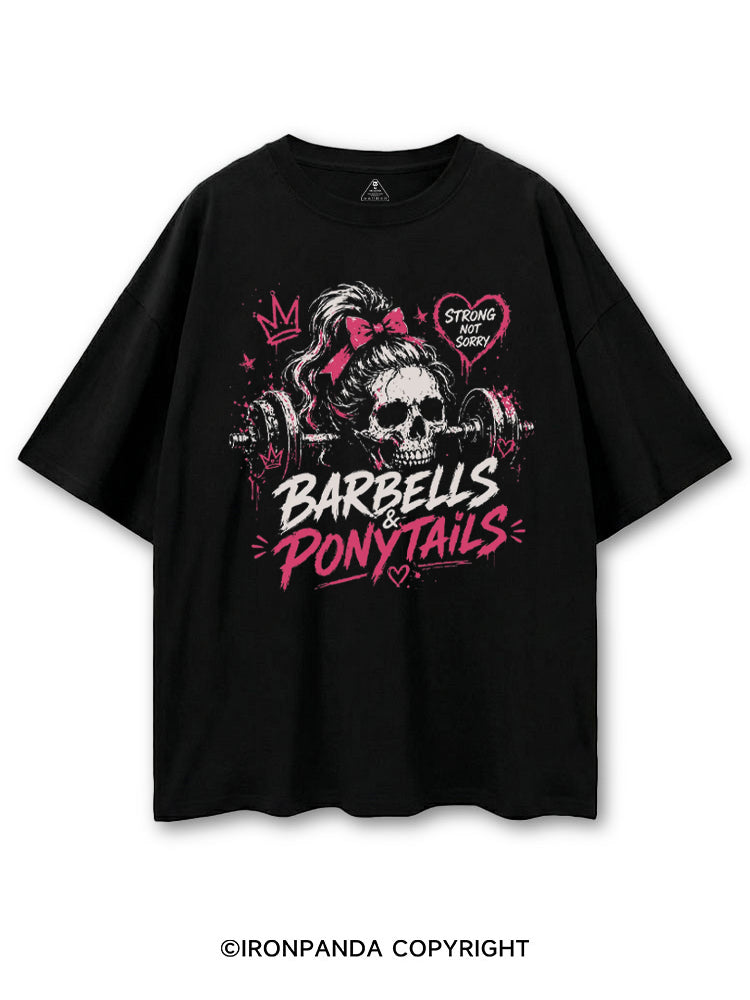 BARBELLS & PONYTAILS STRONG NOT SORRY COTTON PUMP COVER