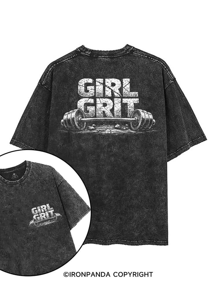 GIRL GRIT printed Gym Shirt