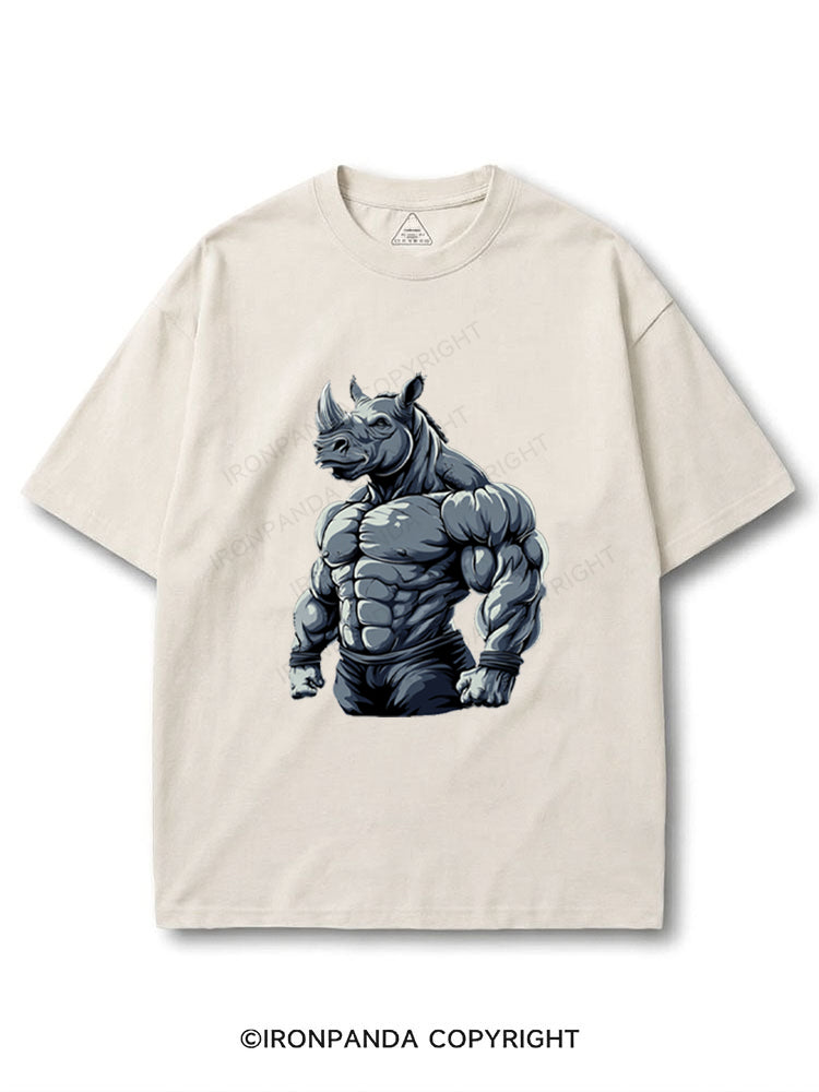Muscular Rhino Bodybuilder COTTON PUMP COVER