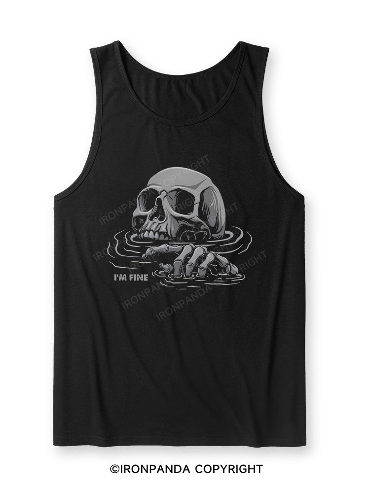 I’M FINE Ultra Soft Heather Tank