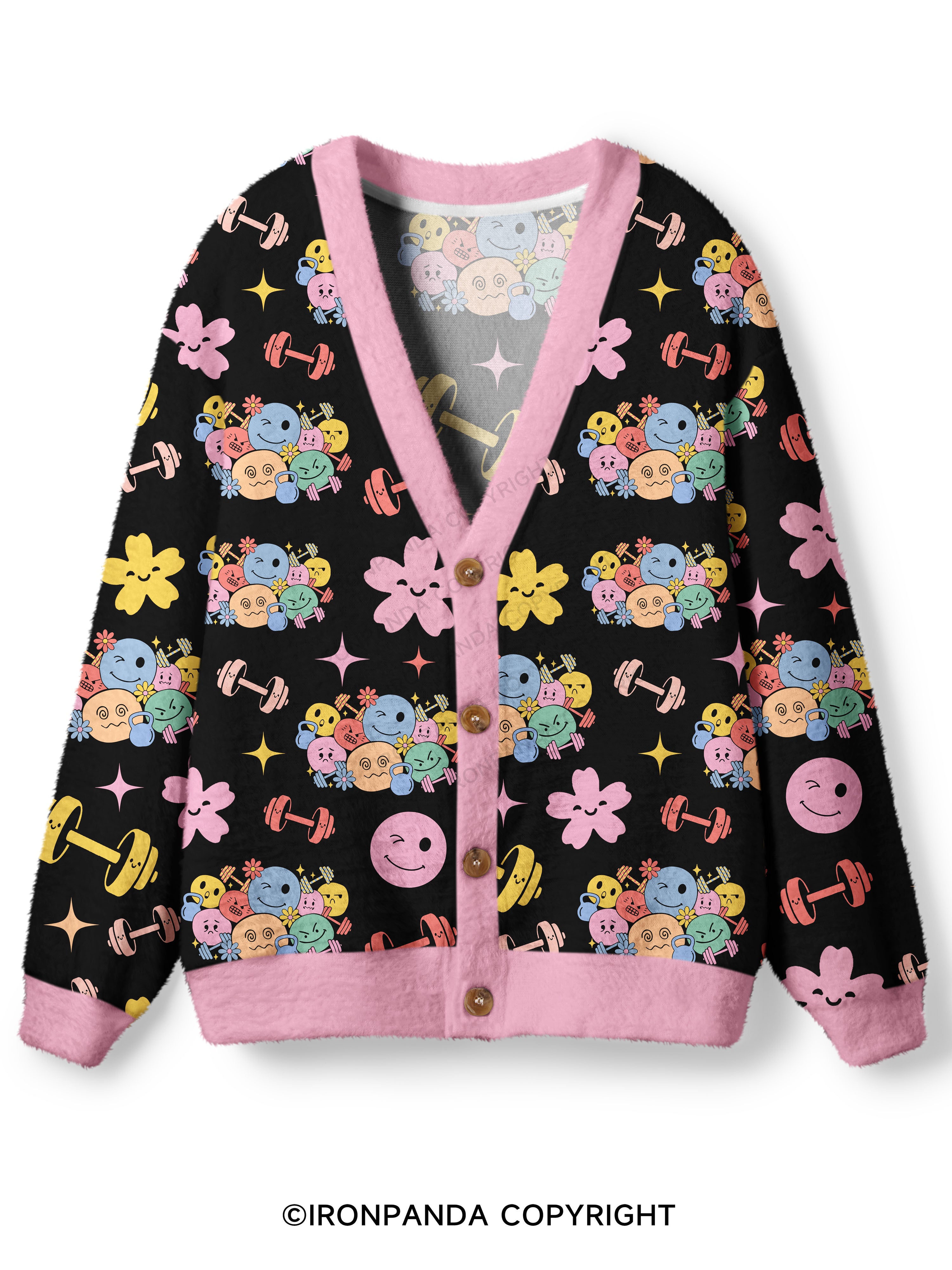 Groovy Mood Gym Ugly Cardigan Sweater