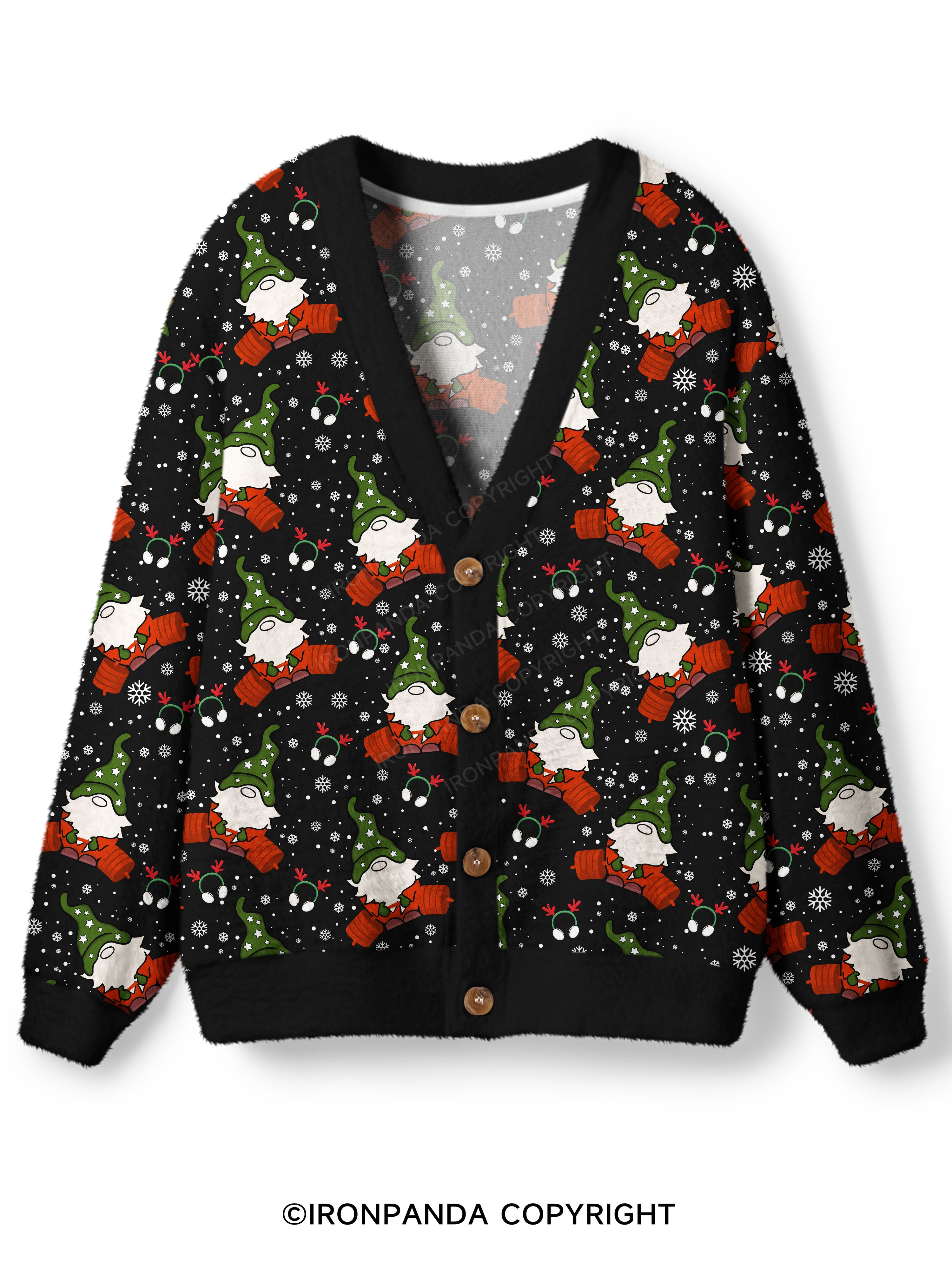 Goblin deadlift Ugly Cardigan Sweater