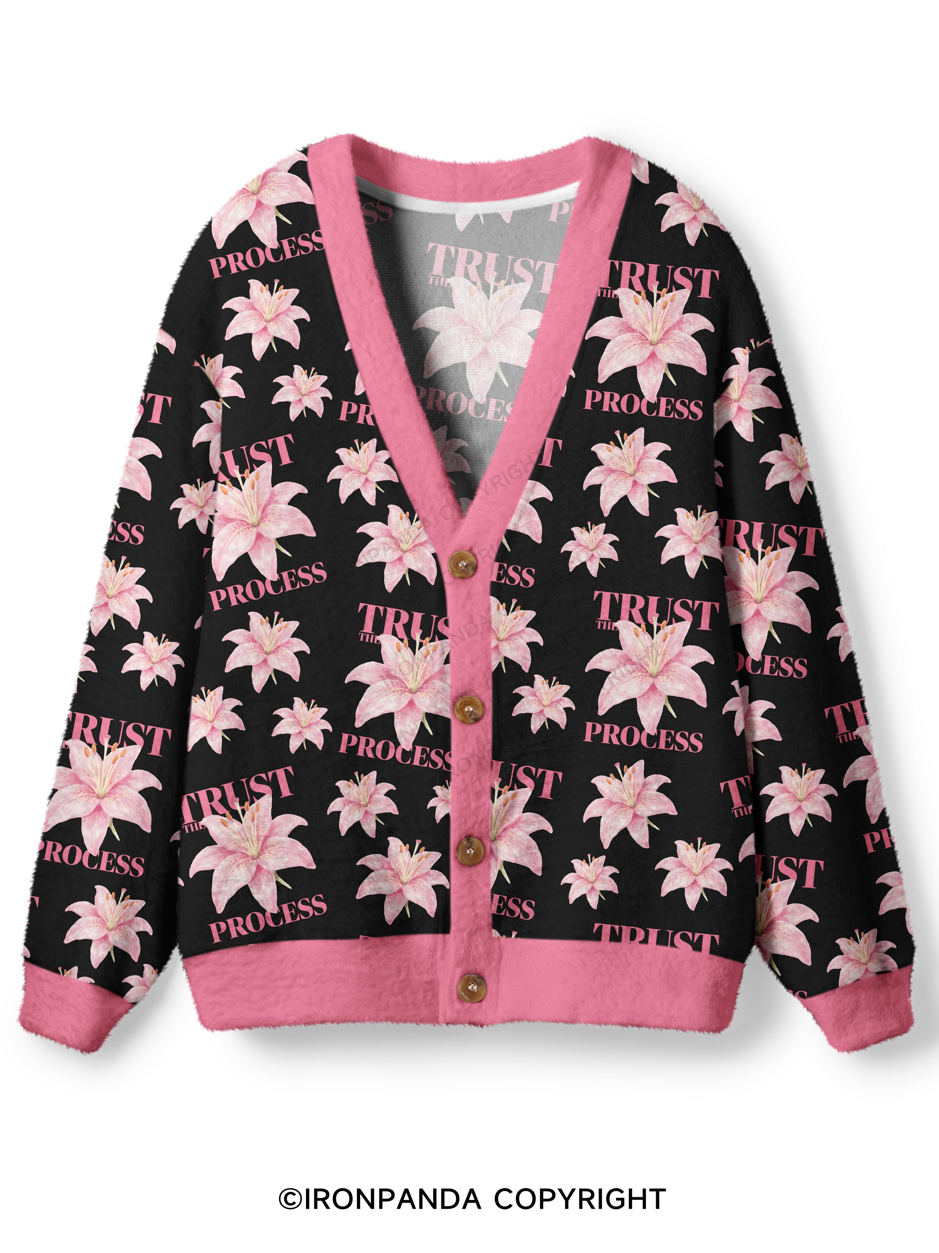 TRUST THE PROCESS Ugly Cardigan Sweater