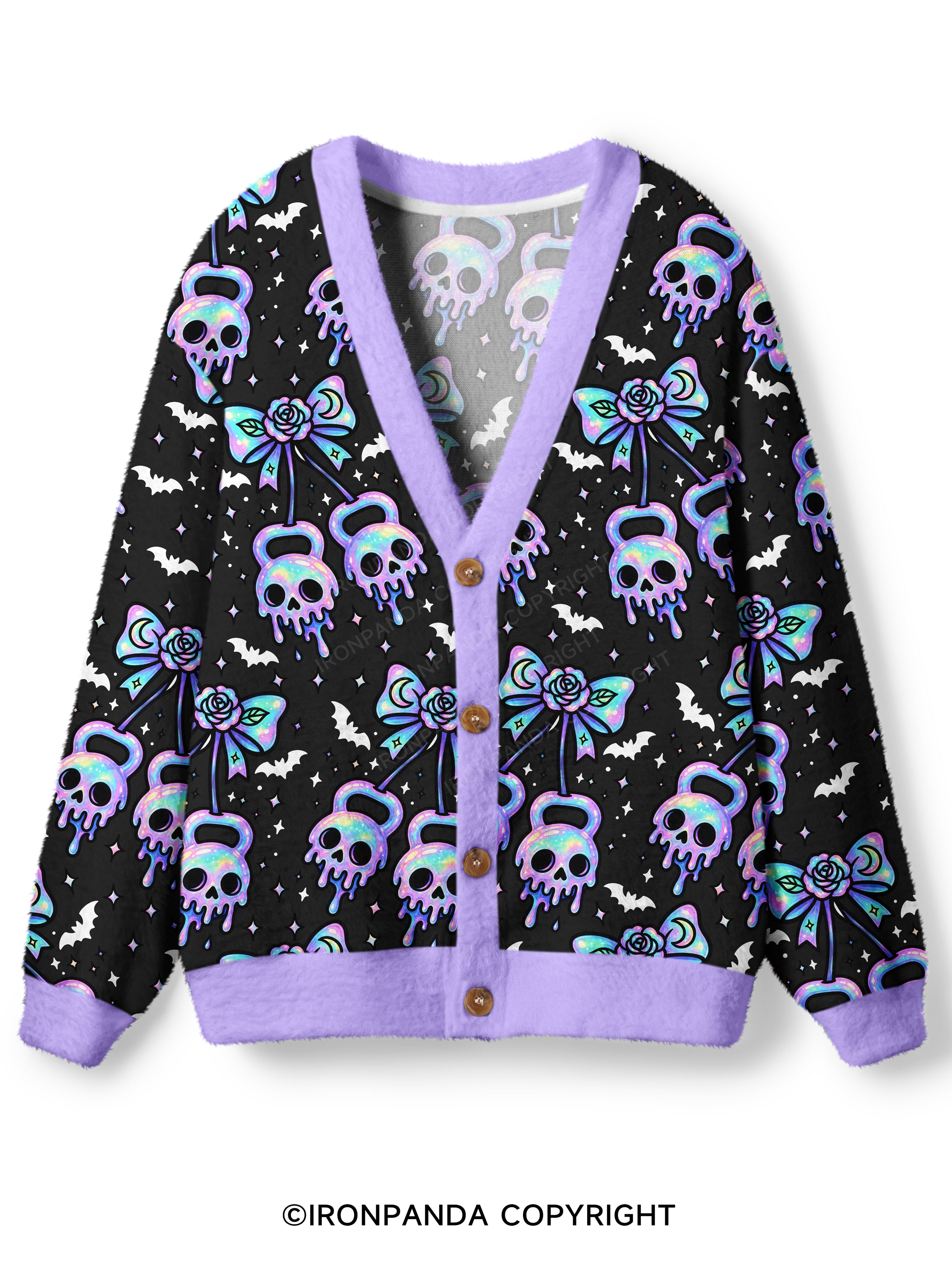 GHOST DRIP KETTLEBELLS Ugly Cardigan Sweater