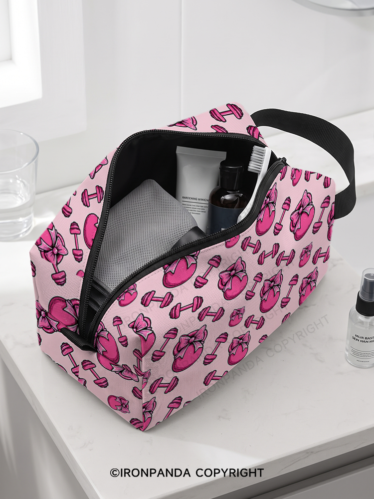 Pink Bow Toiletry Bag