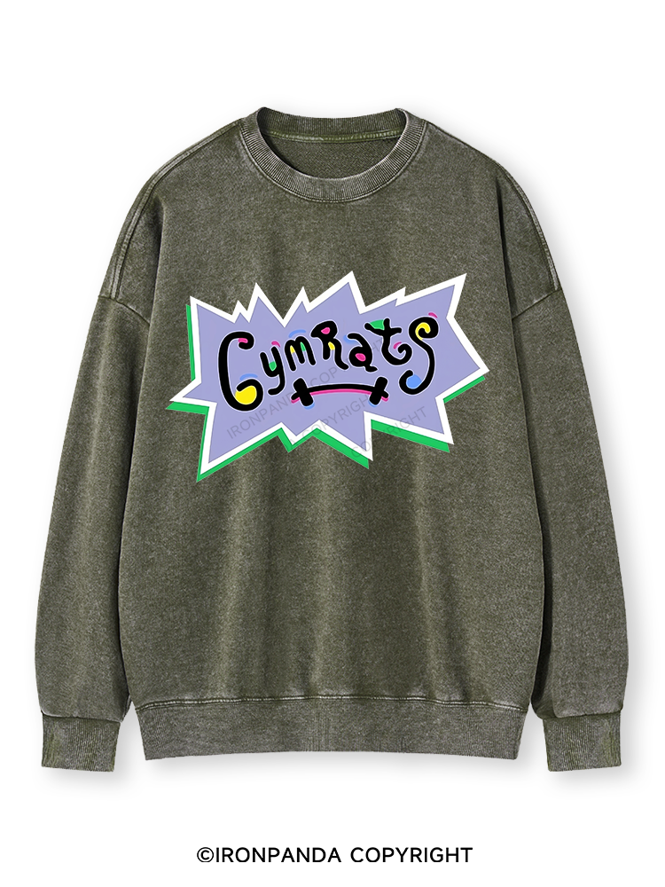 GYM RATS Washed Sweatshirt