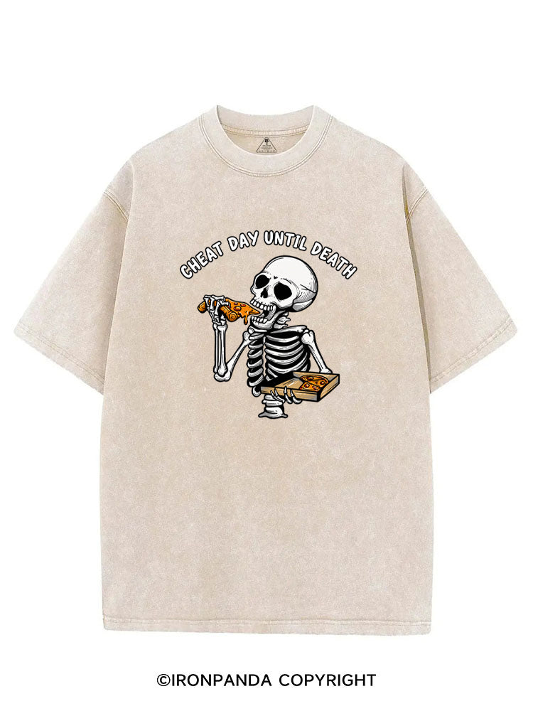 CHEAT DAY UNTIL DEATH VINTAGE GYM SHIRT