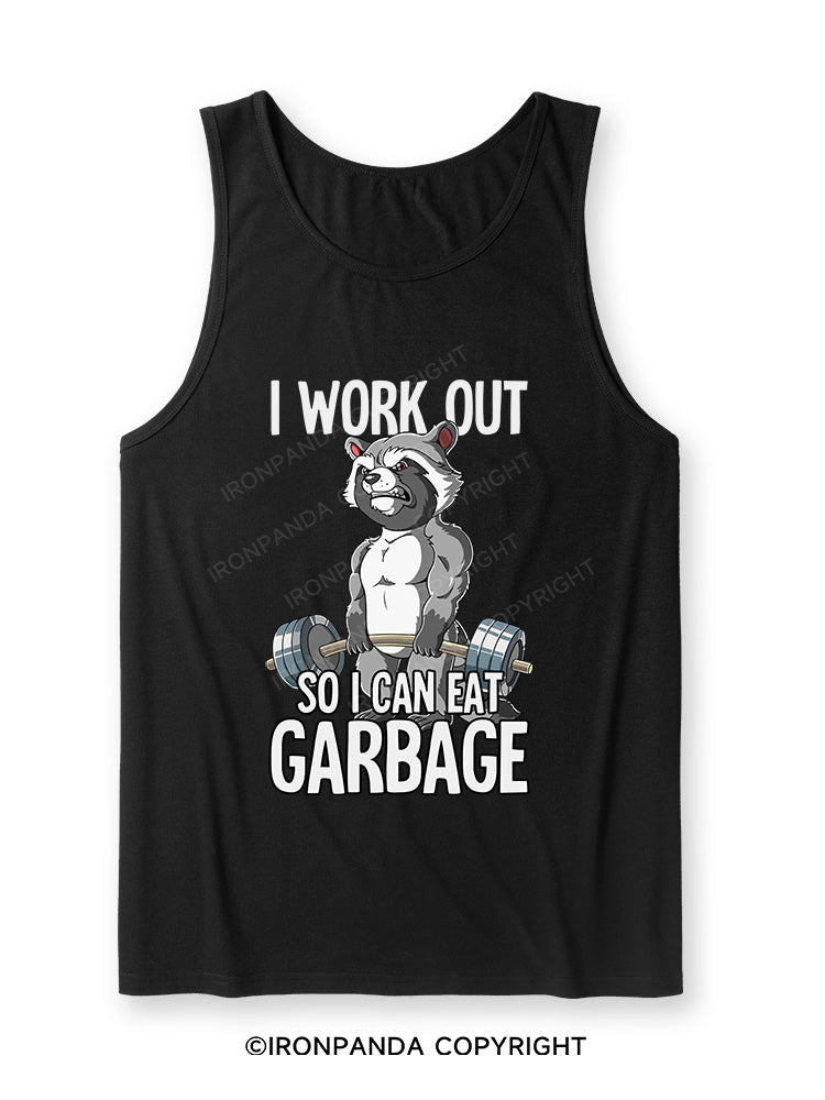 I workout so I can eat garbage Ultra Soft Heather Tank