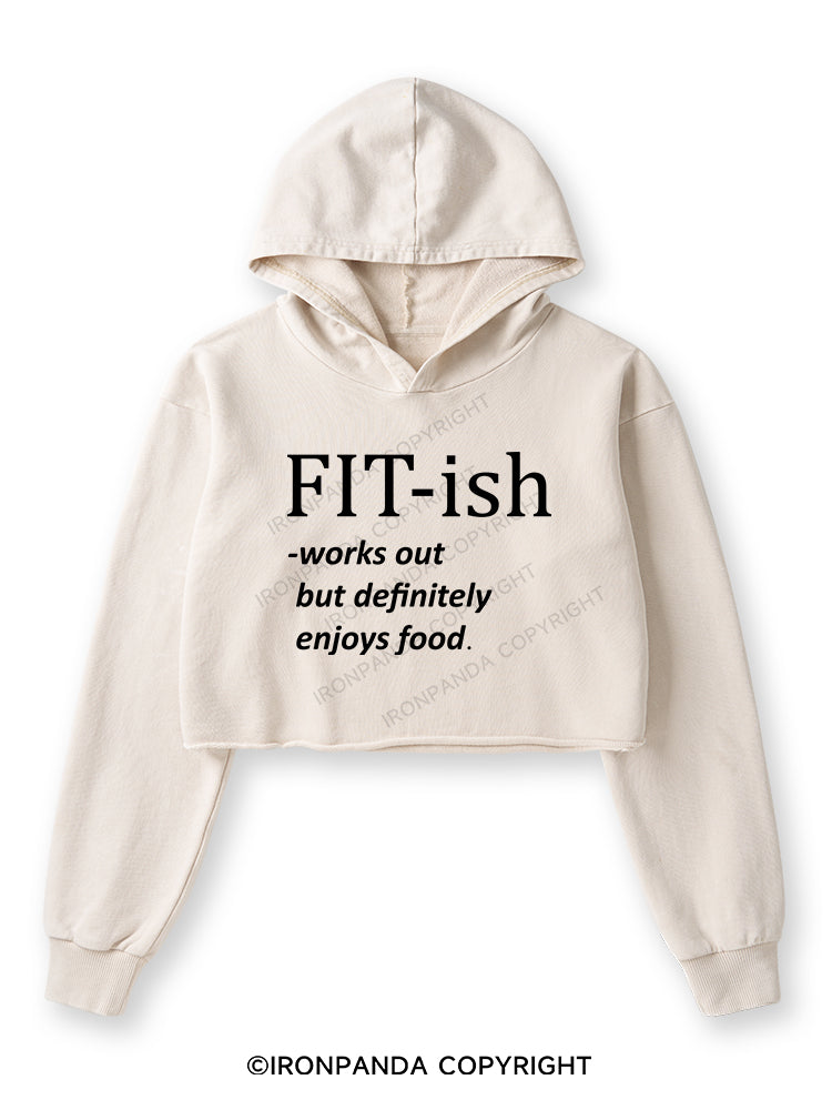 FIT-ISH Washed Crop Hoodie