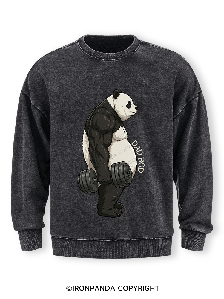 Dad Bod Panda Washed Sweatshirt