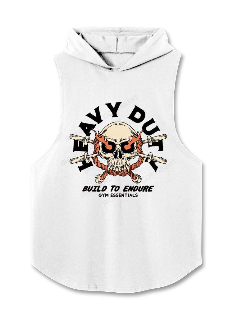 HEAVY DUTY BUILD TO ENDURE GYM ESSENTIALS Hooded Tank