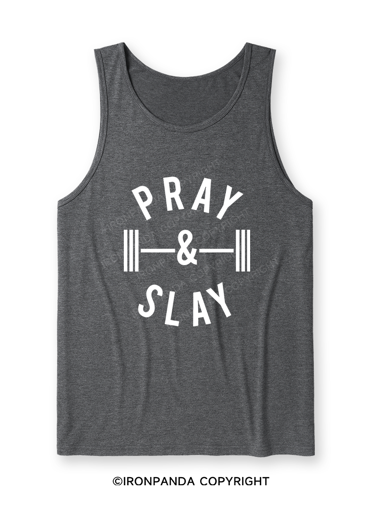 PRAY AND SLAY Ultra Soft Heather Tank