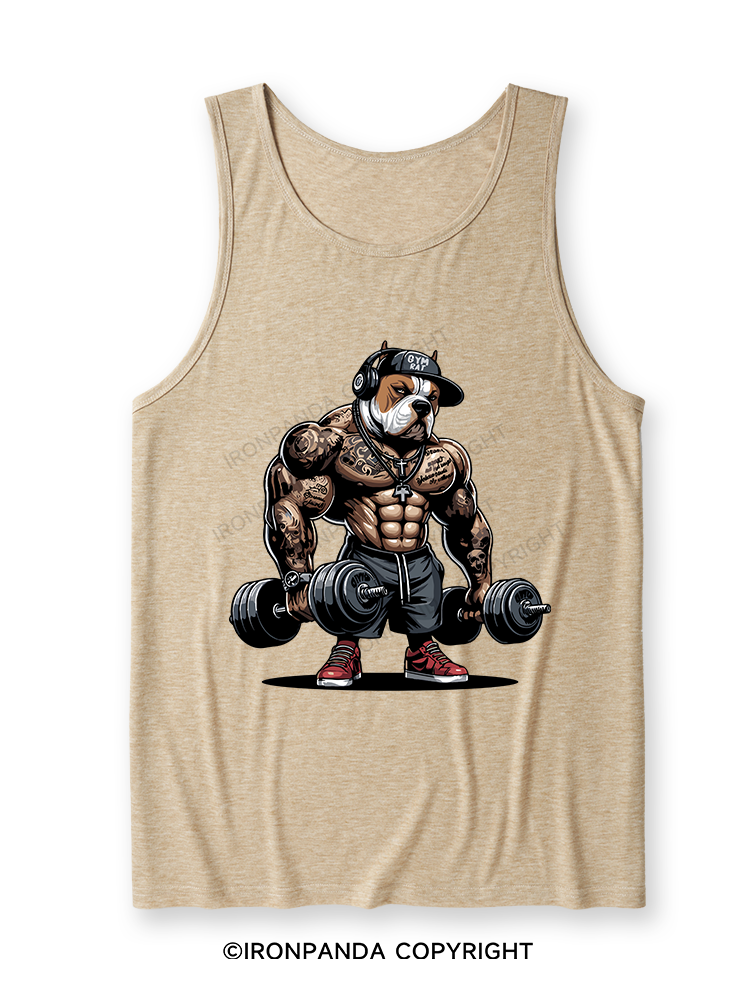 bulldog weightlifting Ultra Soft Heather Tank