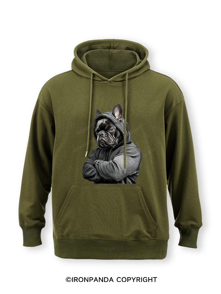 Muscular French bulldog Classic Gym Hoodie