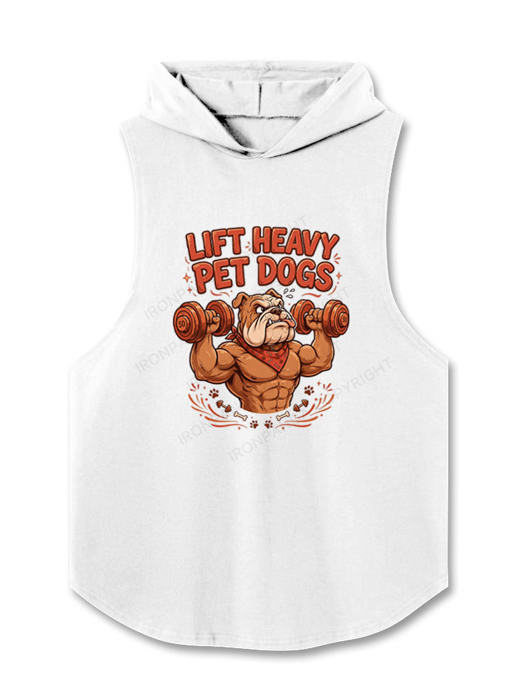 Lift Heavy Pet Dogs Funny Hooded Tank