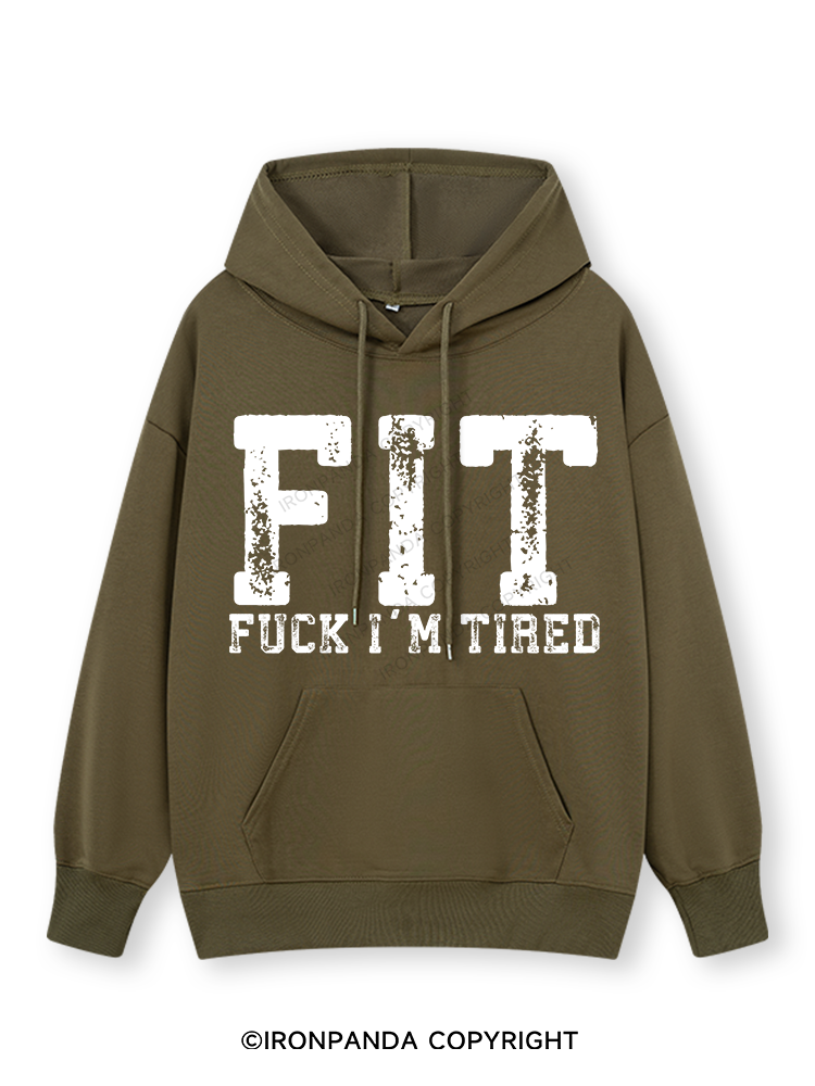 FUCK I'M TIRED Classic Gym Hoodie