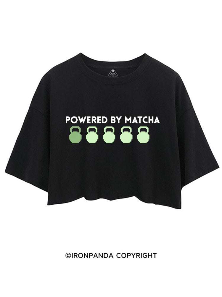 POWERED BY MATCHA GYM LOVER CROP TOPS