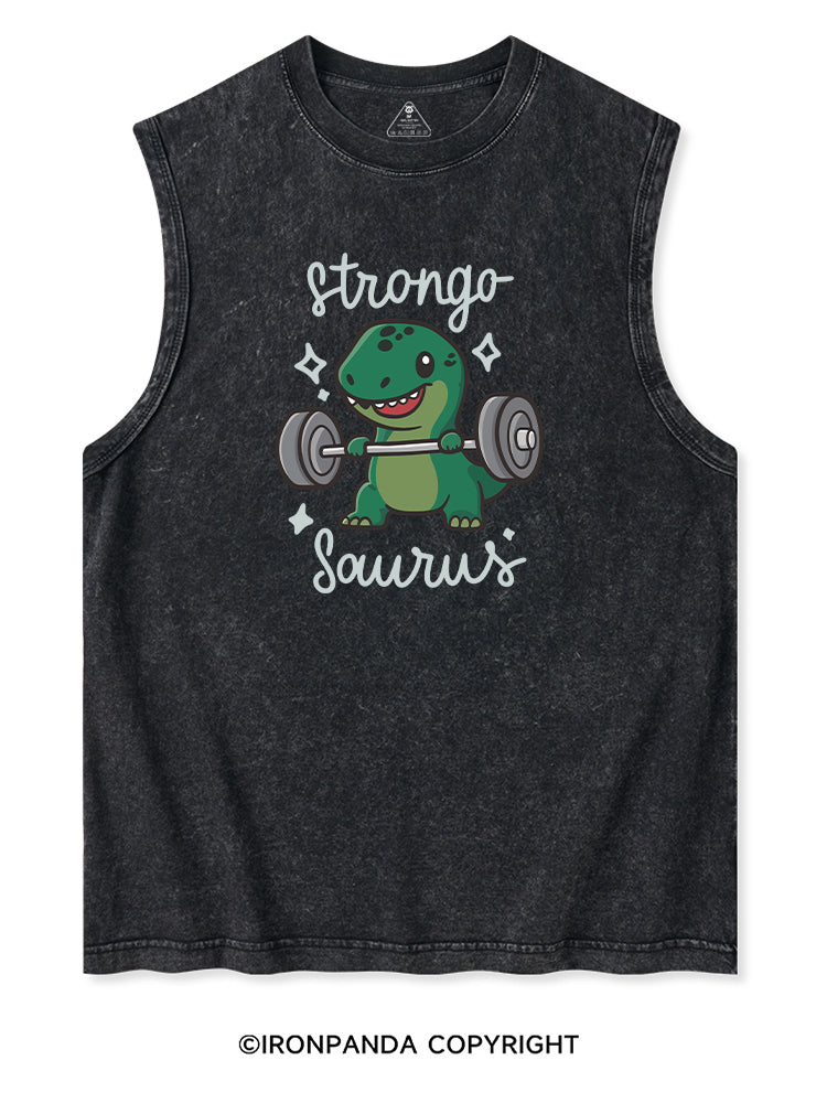 STRONGOSAURUS Washed Tank