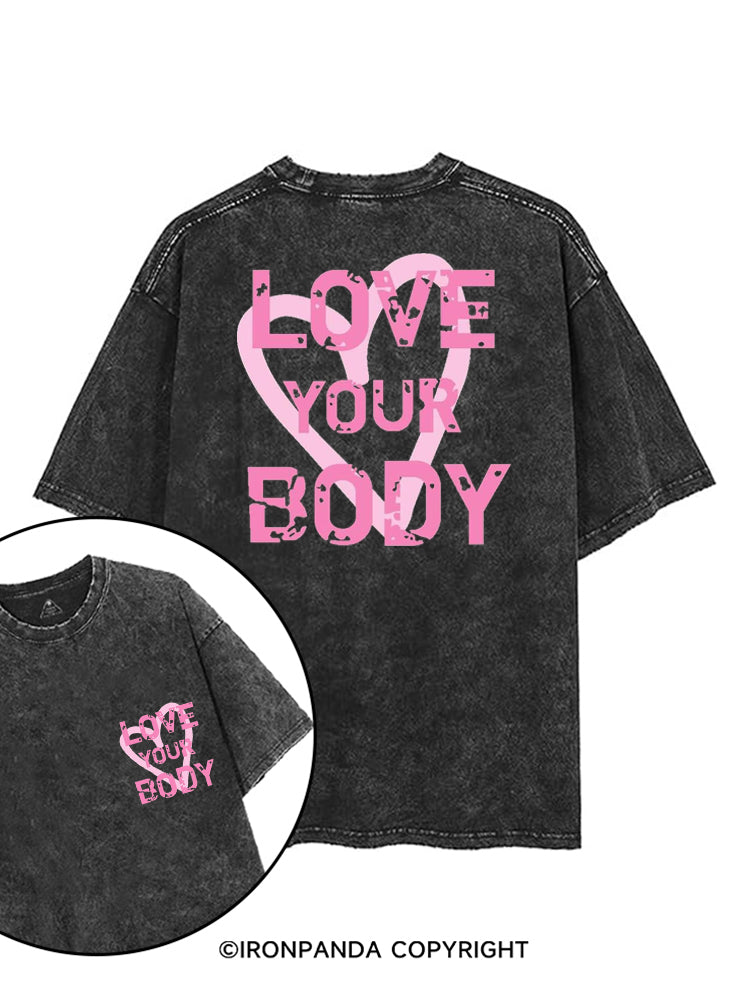 Love Your Body printed Gym Shirt