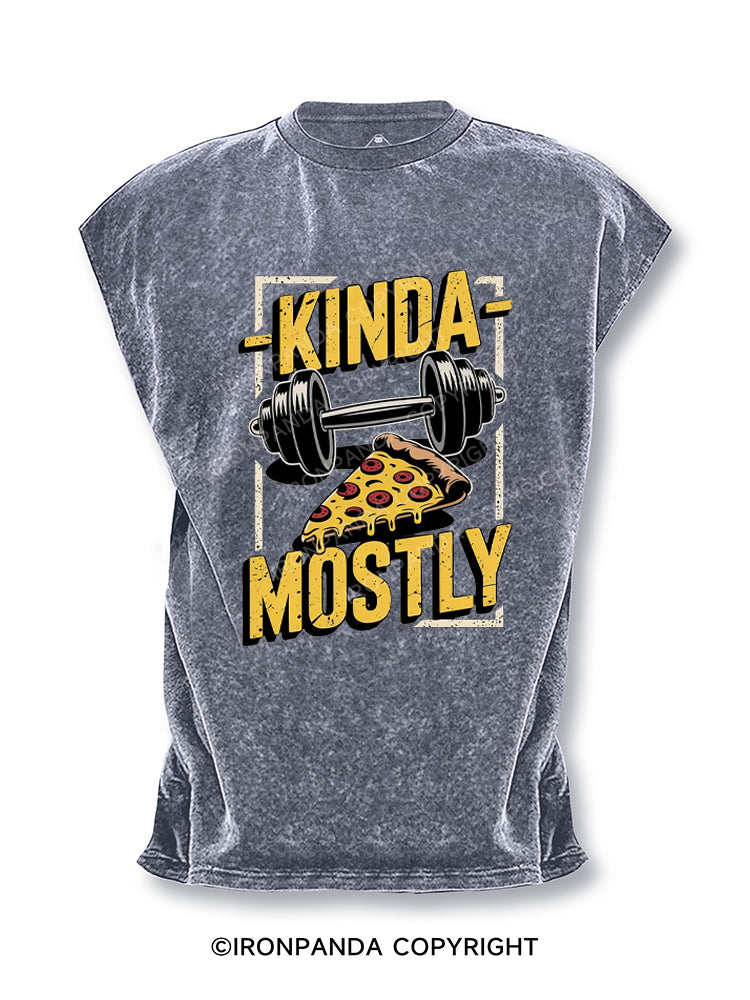 Kinda Fit Mostly Fat Pizza Cut Off Tank